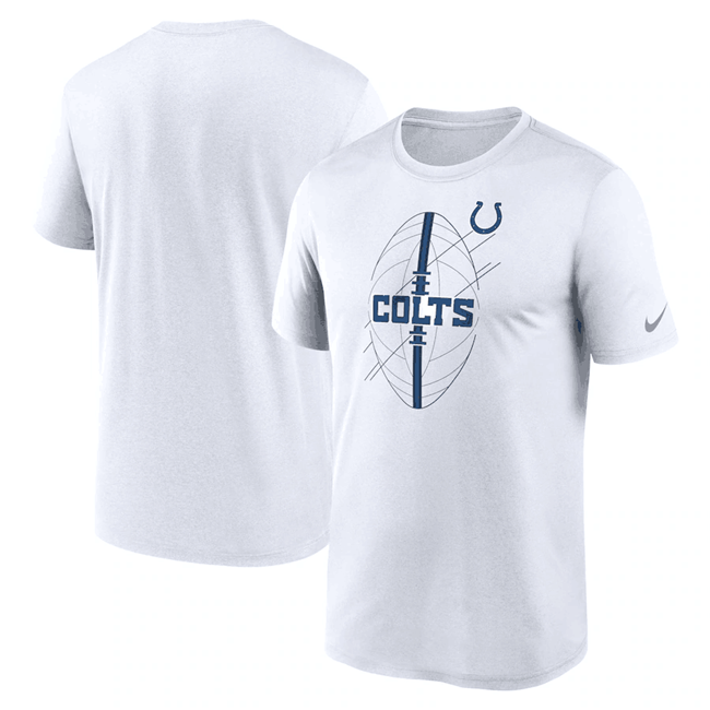 Men's Indianapolis Colts White Legend Icon Performance T-Shirt